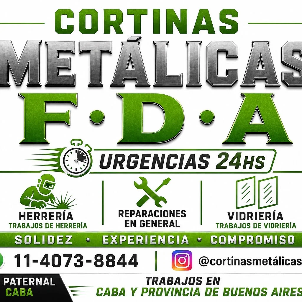Cortinas Metálicas F.D.A y persianas pvc