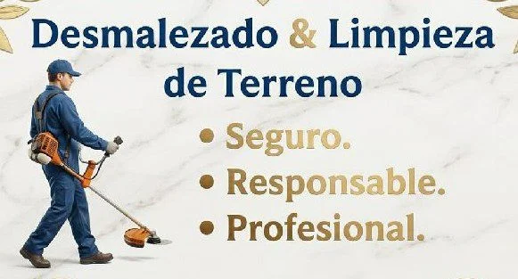 Liempieza de terreno y desmalezado