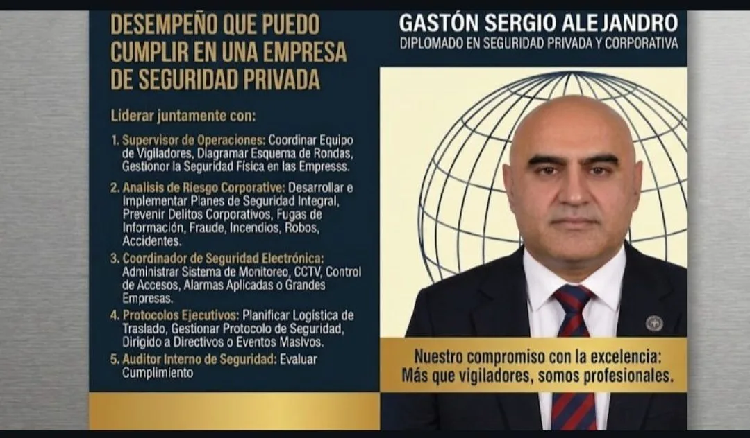 Sergio Gaston: Diplomado en Seguridad Privada y Corporativa 6
