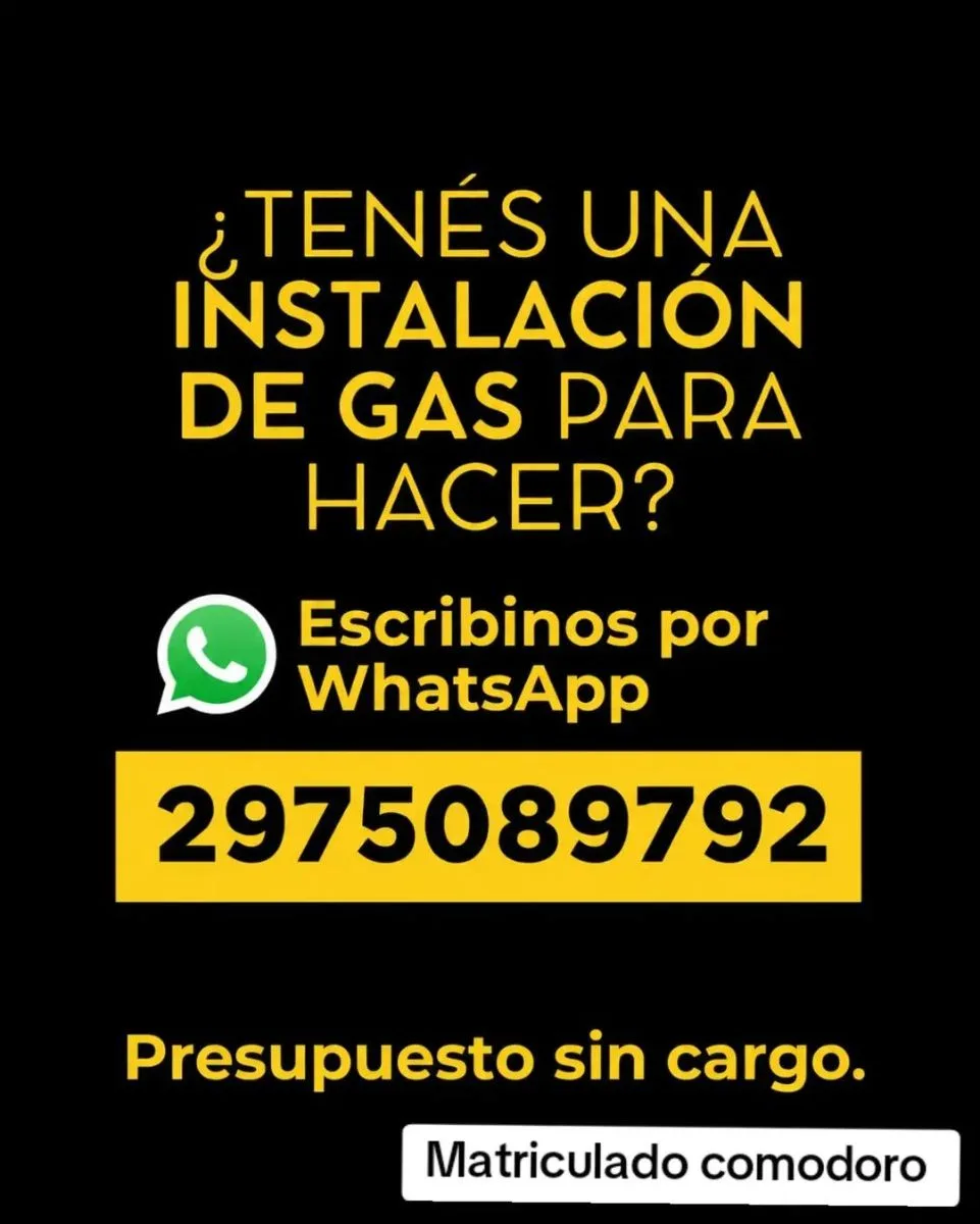 Gasista matriculado y plomero 11