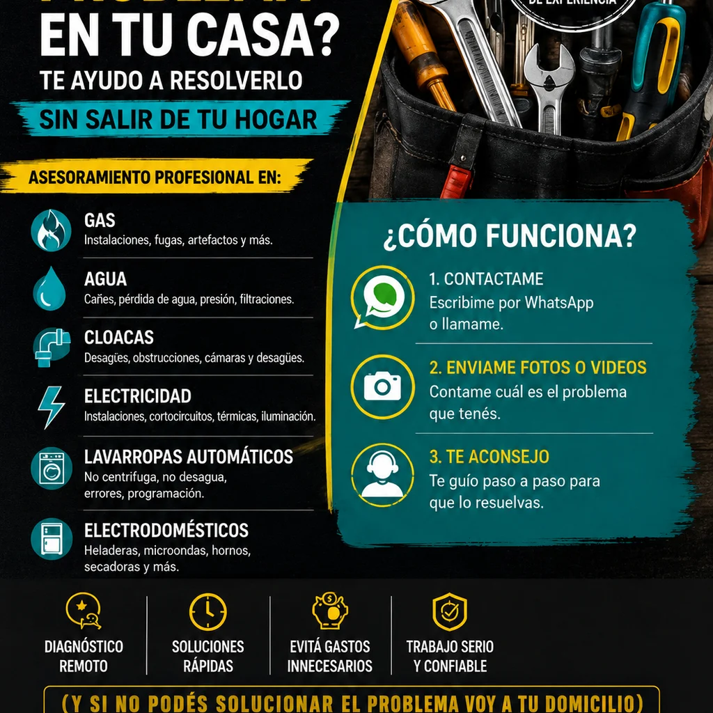 LA SOLUCIÓN 💧🔥⚡🚽☔, TAMBIÉN TÉCNICO REPARADOR DE ELECTRODOMÉSTICOS