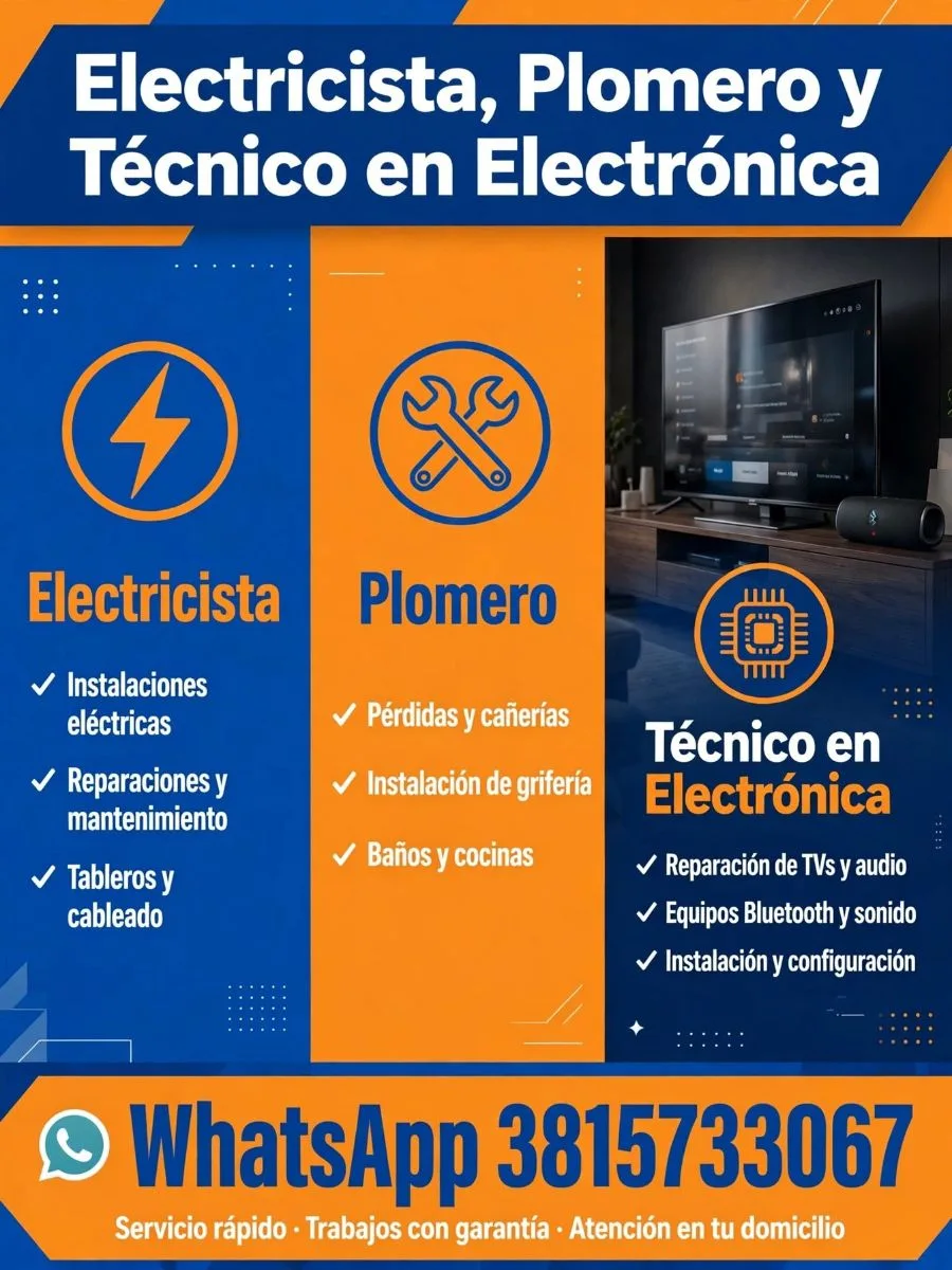 Plomero.electricista.tecnico 4