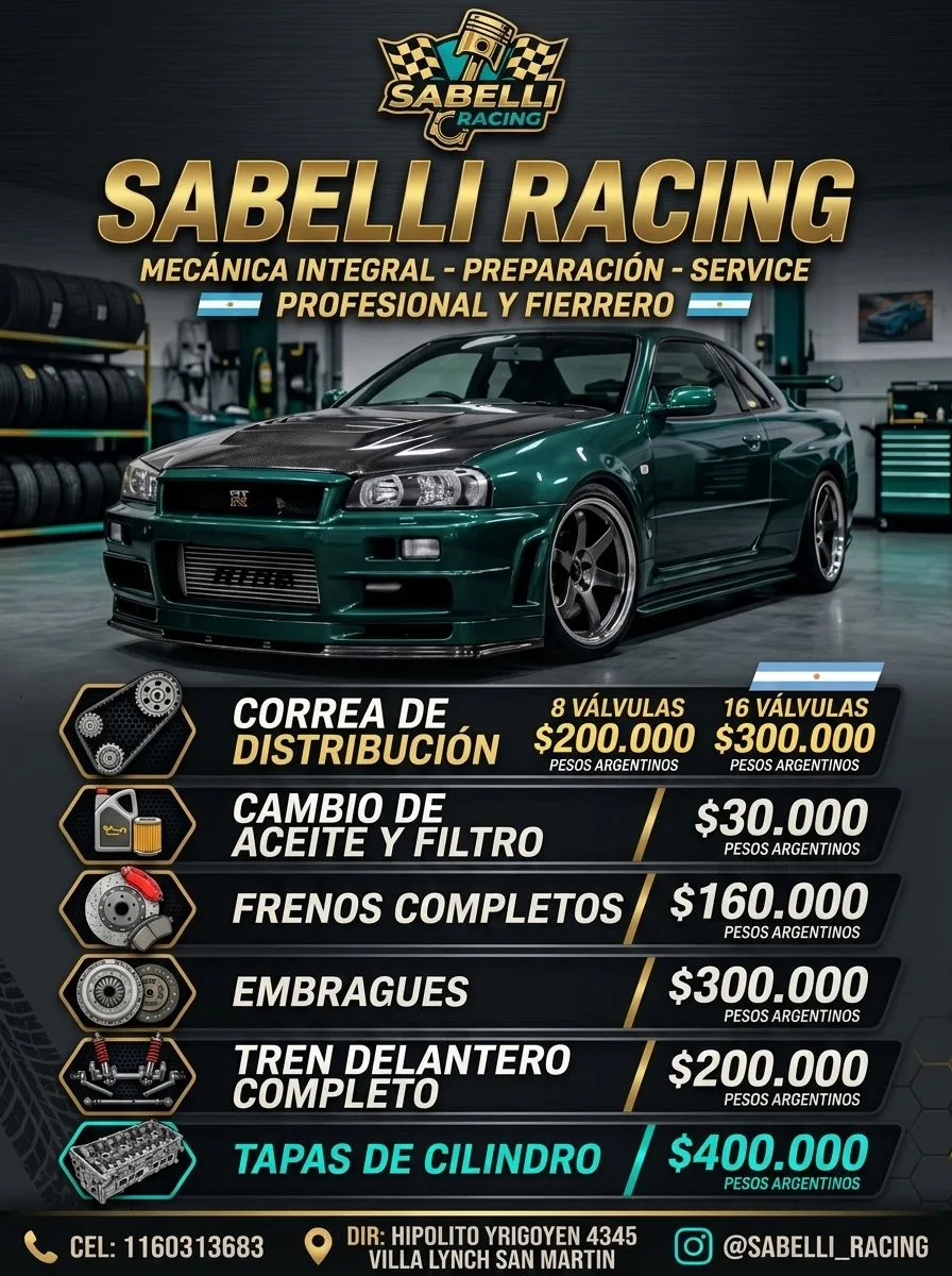 Taller Mecánico Sabelli Racing – Service y Reparación 4